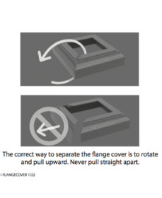 FLANGE COVER REMOVAL INSTRUCTIONS