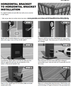 HORIZONTAL BRACKET TO HORIZONTAL BRACKET Installation Instructions
