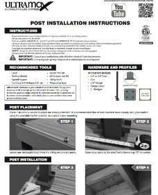 Post Installation Instructions